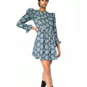 Batsheva X Laura Ashley Prairie Dress Floral Print Cotton Dress